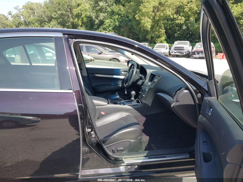2012 INFINITI G SEDAN 3.7L V-6 DOHC, VVT, 328HP
