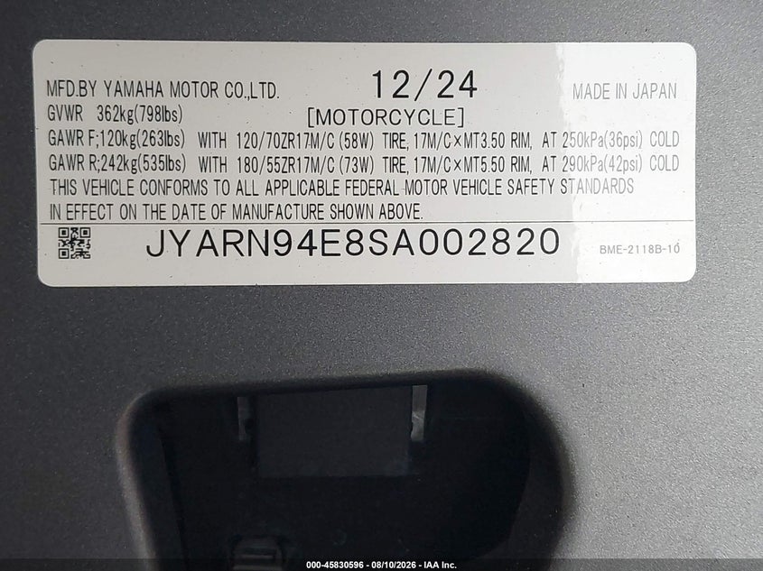 YAMAHA MT09 2025