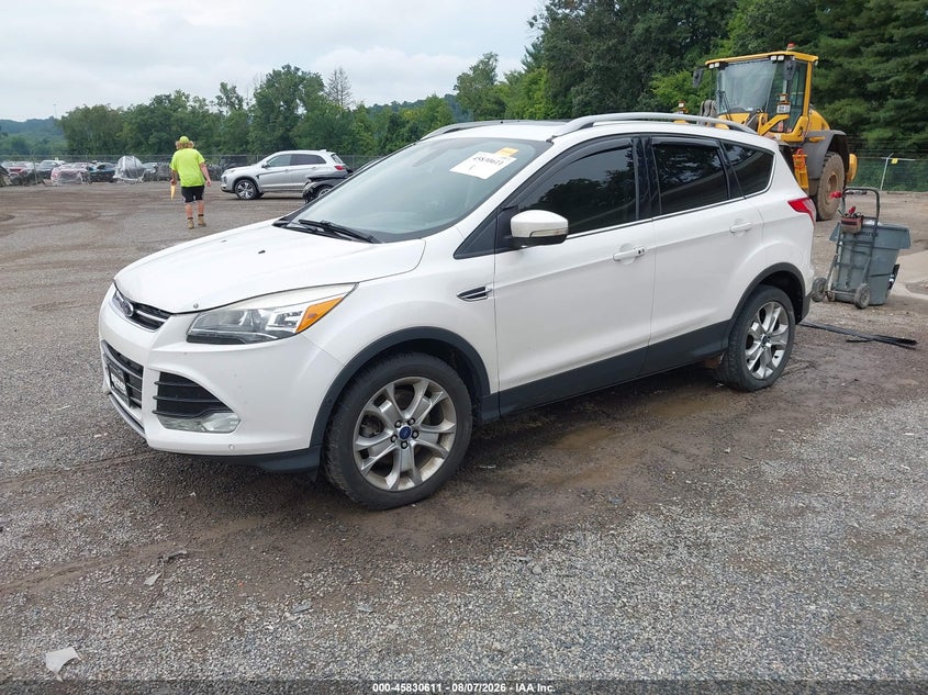 Vin: 1fmcu9j99eue45495, lot: 46329512, ford escape titanium 20142