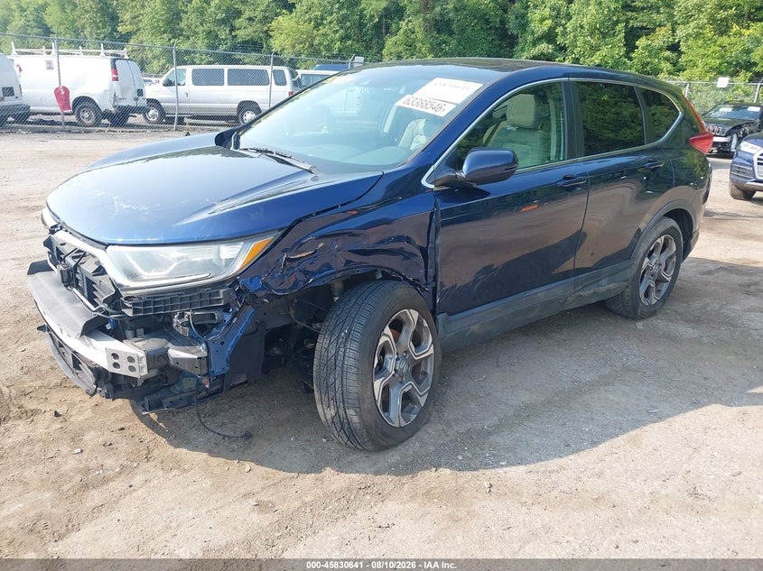 2017 Honda CR-V, Удар спереду, IAAI, VIN 2HKRW2H59HH637680 — фото 2