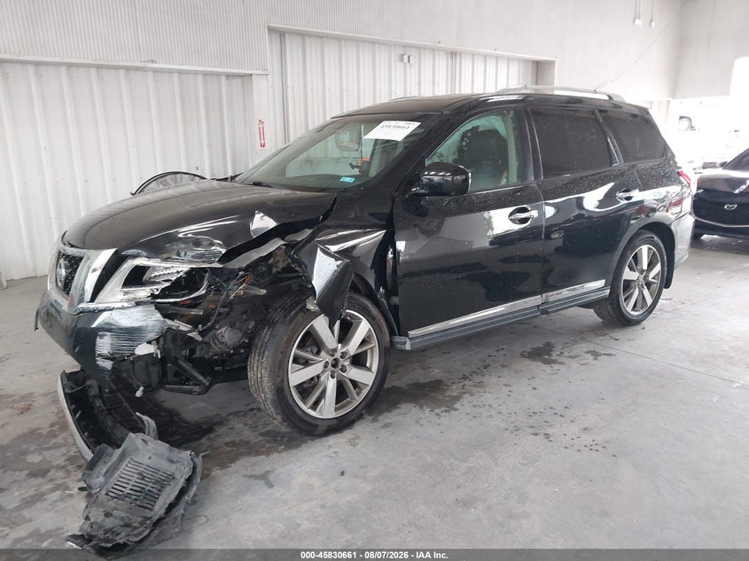 Vin: 5n1ar2mn7fc666240, lot: 46329562, nissan pathfinder platinum 20152