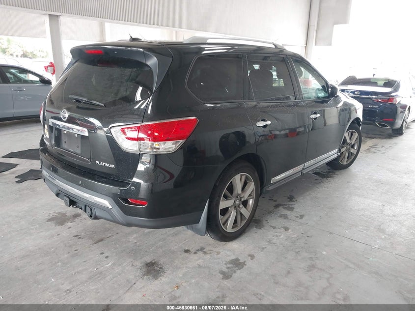 Vin: 5n1ar2mn7fc666240, lot: 46329562, nissan pathfinder platinum 20154
