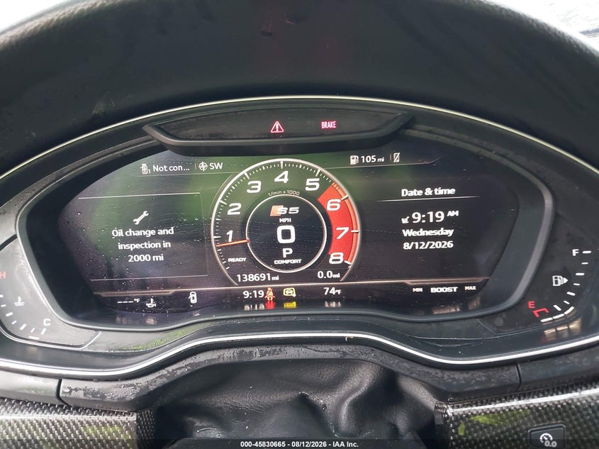 AUDI S5 2018 VIN WAUP4AF55JA010351
