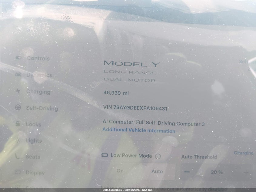 2023 TESLA MODEL Y auction photo 7