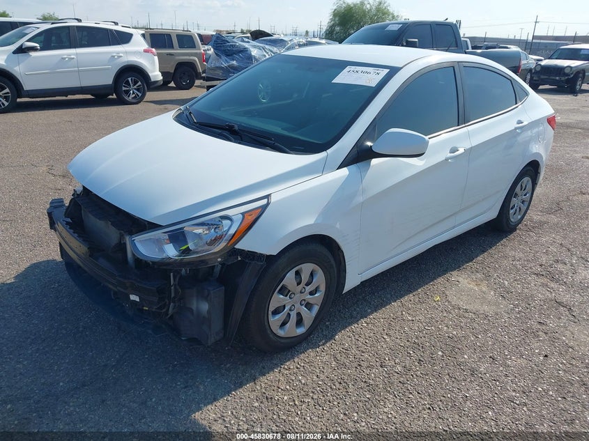 Vin: kmhct4ae6hu330036, lot: 46329579, hyundai accent se 20172
