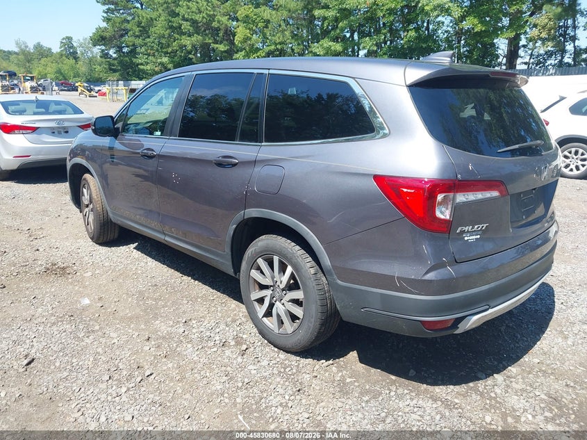 Vin: 5fnyf6h50mb102278, lot: 46329581, honda pilot awd ex-l 20213