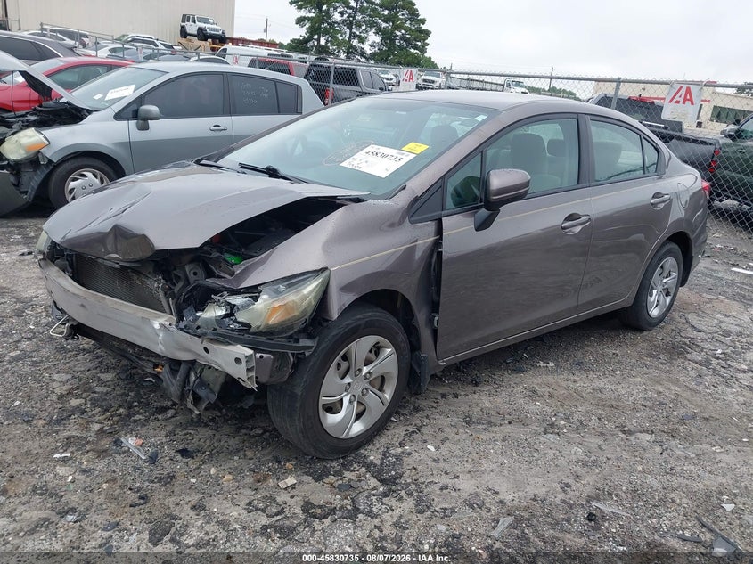 Vin: 19xfb2f5xfe003989, lot: 46329636, honda civic lx 20152