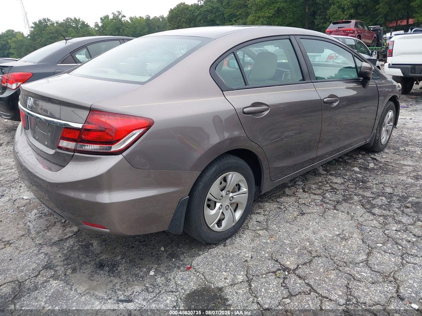 Vin: 19xfb2f5xfe003989, lot: 46329636, honda civic lx 20154