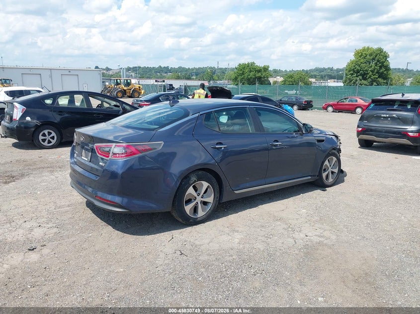 Vin: knagm4ad7e5075877, lot: 46329650, kia optima hybrid lx 20144