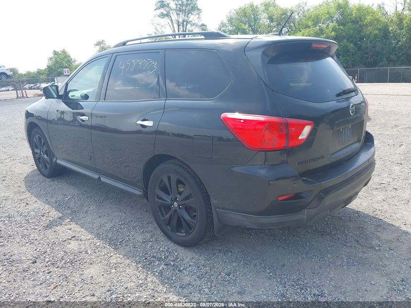 Vin: 5n1dr2mm7jc649953, lot: 46329724, nissan pathfinder sl 20183