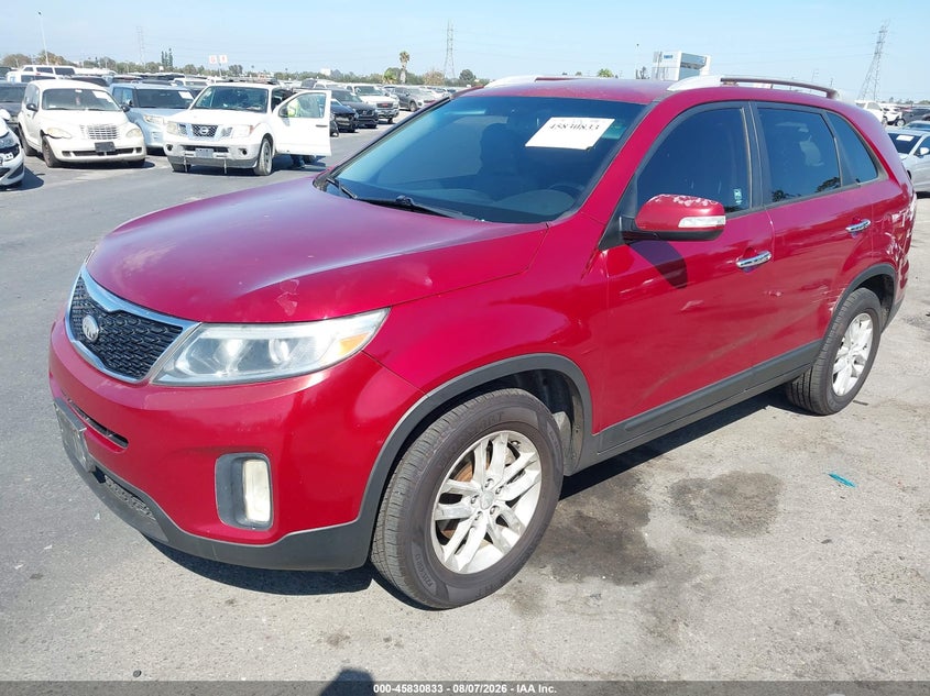 Vin: 5xykt3a64eg435061, lot: 46329735, kia sorento lx 20142