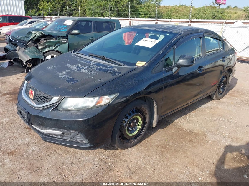 Vin: 19xfb2f54de249191, lot: 46329770, honda civic lx 20132