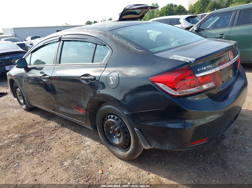 Vin: 19xfb2f54de249191, lot: 46329770, honda civic lx 20133