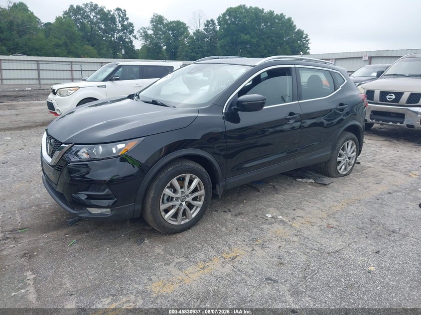 Vin: jn1bj1bv2mw568082, lot: 46329838, nissan rogue sport sv fwd xtronic cvt 20212