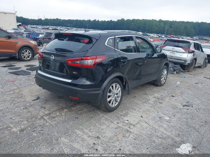 Vin: jn1bj1bv2mw568082, lot: 46329838, nissan rogue sport sv fwd xtronic cvt 20214