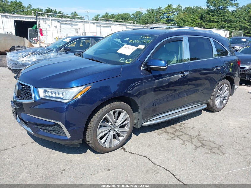 Vin: 5j8yd4h55hl000845, lot: 46329871, acura mdx technology package 20172