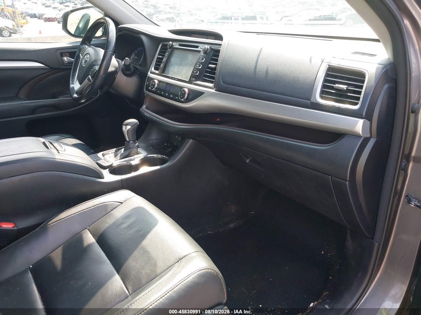 TOYOTA HIGHLANDER 2017 VIN 5TDJZRFH9HS437113