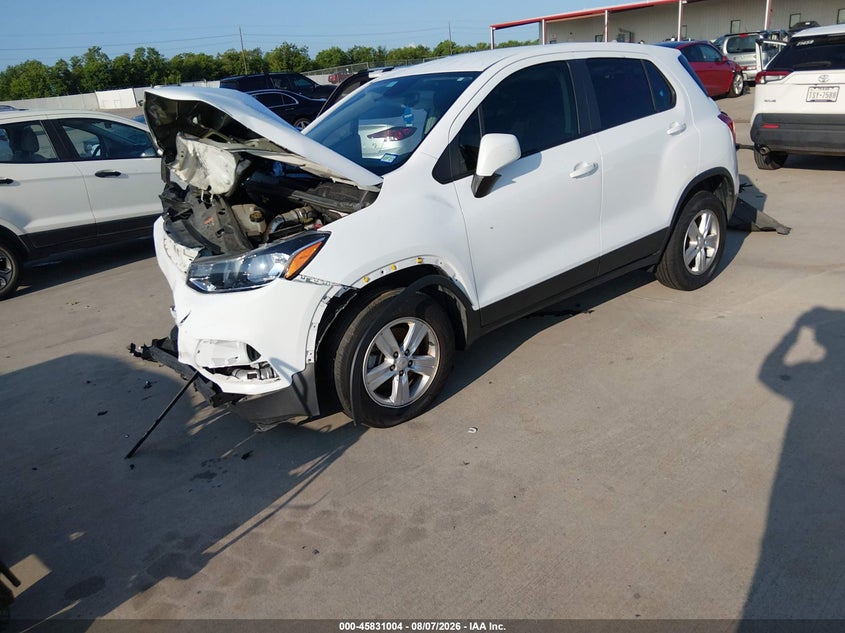Vin: kl7cjnsm1nb507683, lot: 46329905, chevrolet trax awd ls 20222
