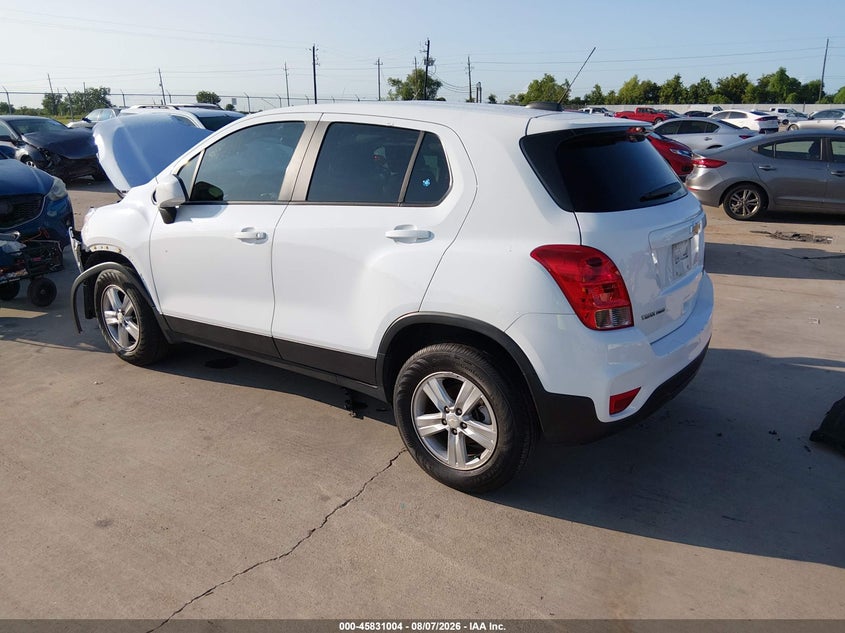 Vin: kl7cjnsm1nb507683, lot: 46329905, chevrolet trax awd ls 20223