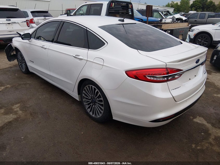 Vin: 3fa6p0ru9hr317515, lot: 46329944, ford fusion hybrid titanium 20173