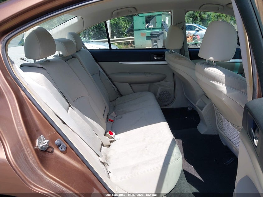 2012 SUBARU LEGACY auction photo 8