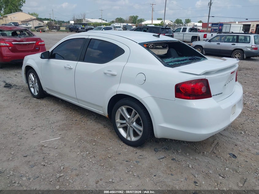 Vin: 1c3cdzcb9dn548157, lot: 46329963, dodge avenger sxt 20133