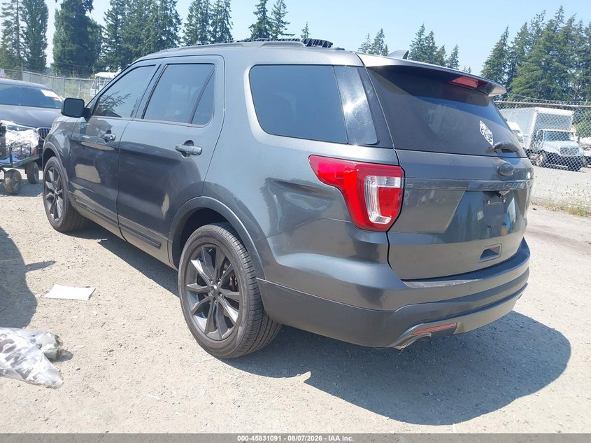 Vin: 1fm5k8d84hga34374, lot: 46329992, ford explorer xlt 20173