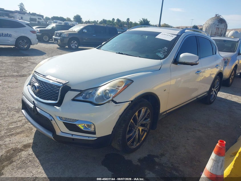 Vin: jn1bj0rp2gm230232, lot: 46330045, infiniti qx50 20162