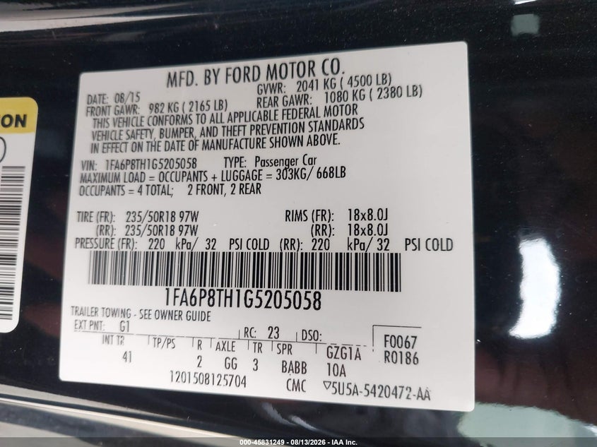 FORD MUSTANG - zdjęcie 9