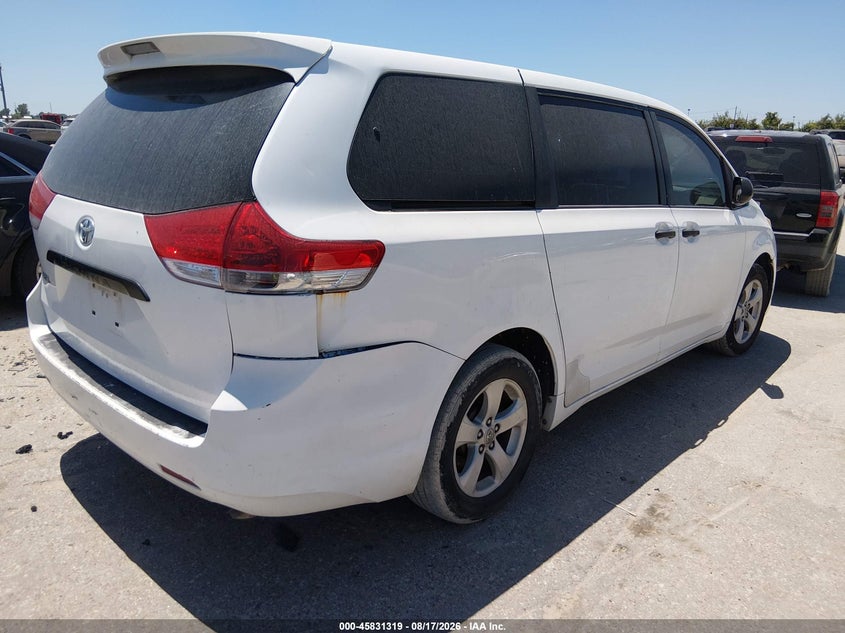 Vin: 5tdzk3dc9es526476, lot: 46330220, toyota sienna l v6 7 passenger 20144