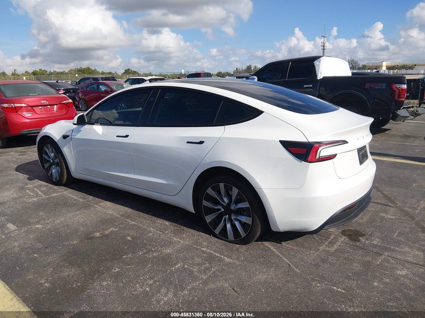2025 TESLA MODEL 3 SEDAN ELECTRIC