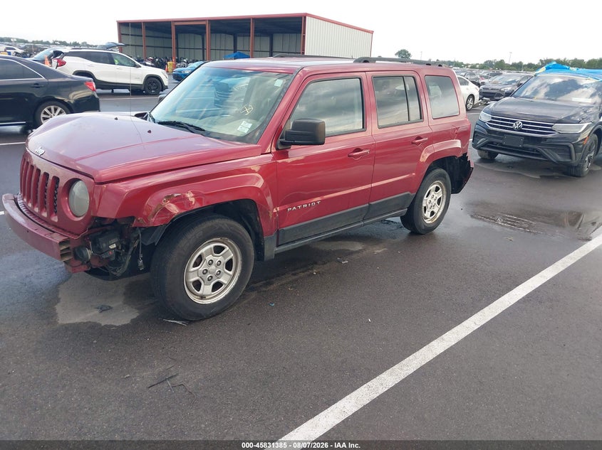 Vin: 1c4njpbb7fd386900, lot: 46330286, jeep patriot sport 20152
