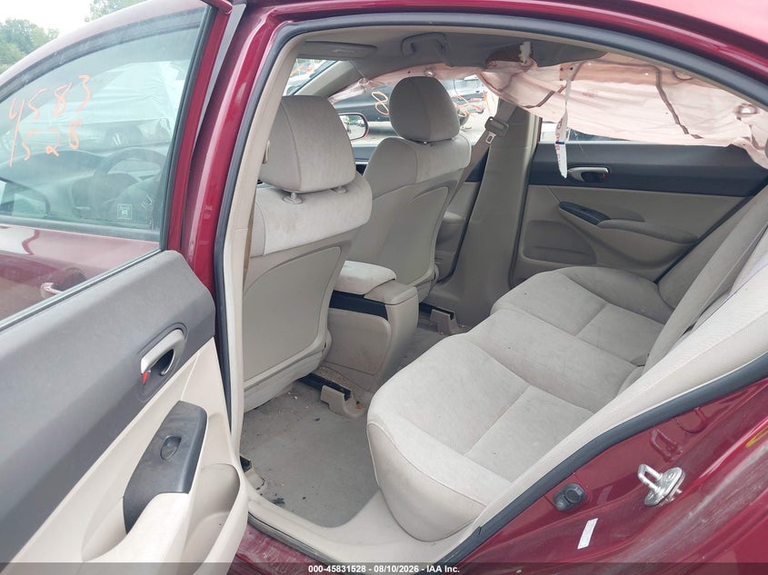 2010 HONDA CIVIC SEDAN 1.8L I-4 VVT, 140HP