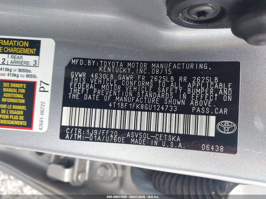 TOYOTA CAMRY - zdjęcie 9