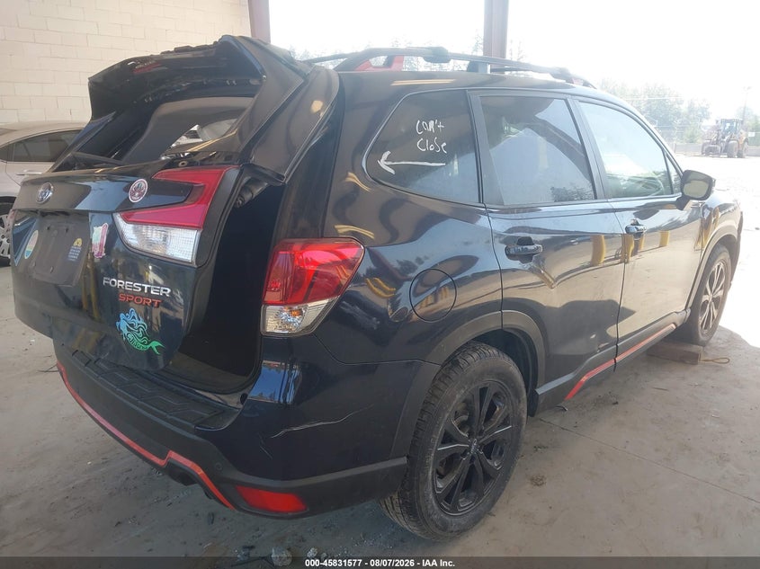 Vin: jf2skarc8mh543661, lot: 46330478, subaru forester sport 20214