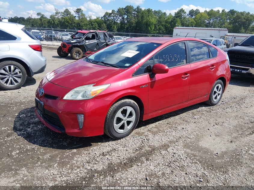 Vin: jtdkn3du2c5474743, lot: 46330493, toyota prius three 20122