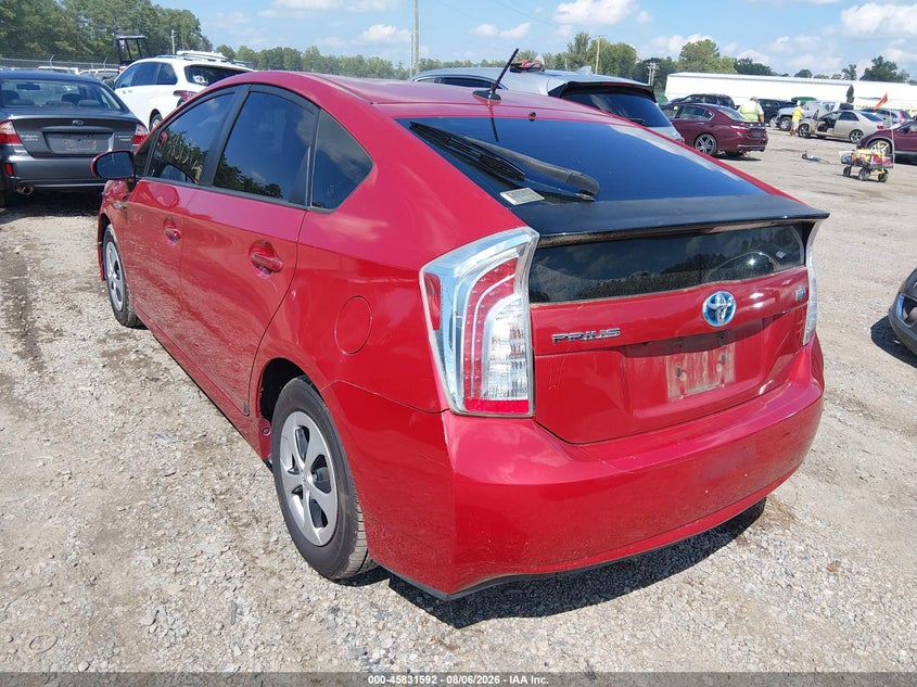 Vin: jtdkn3du2c5474743, lot: 46330493, toyota prius three 20123