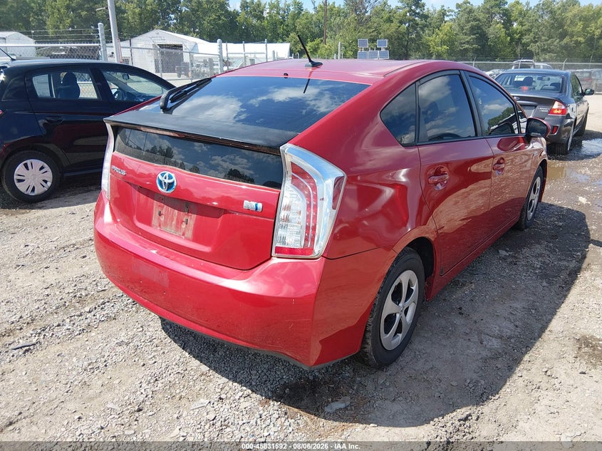 Vin: jtdkn3du2c5474743, lot: 46330493, toyota prius three 20124