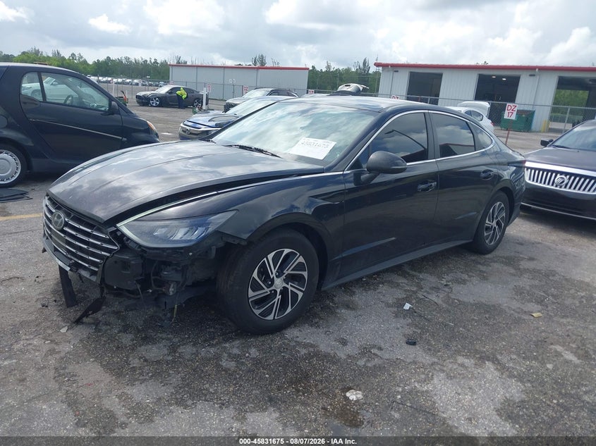 Vin: kmhl24jj1na051543, lot: 46330576, hyundai sonata hybrid blue 20222