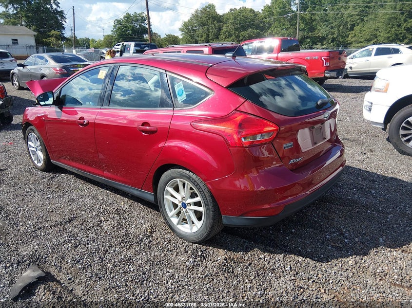 Vin: 1fadp3k25hl201566, lot: 46330667, ford focus se 20173