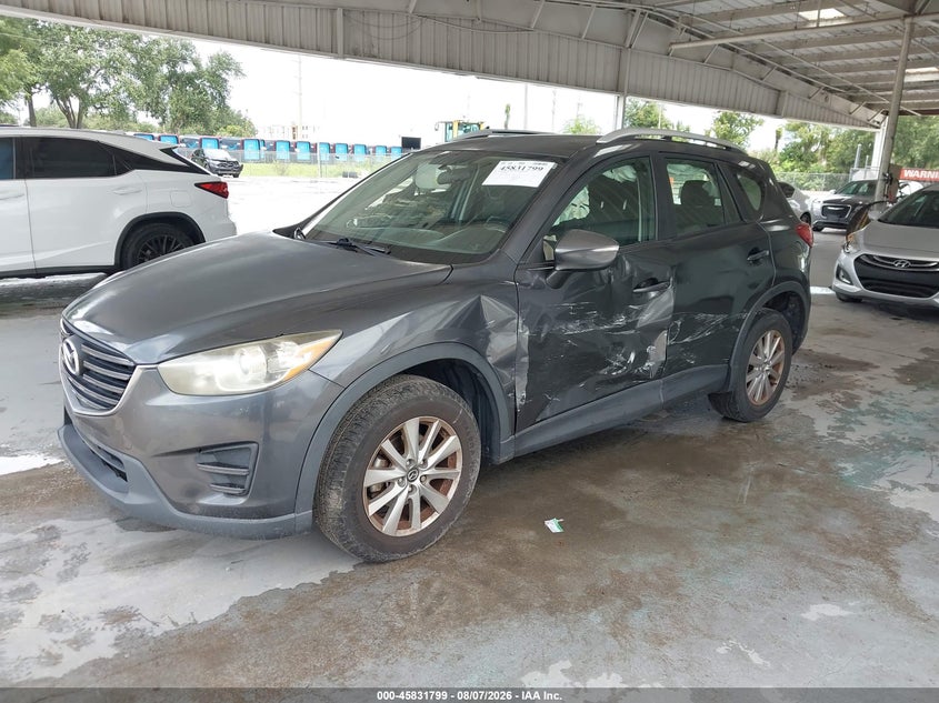 Vin: jm3ke2by9g0758946, lot: 46330700, mazda cx-5 sport 20162