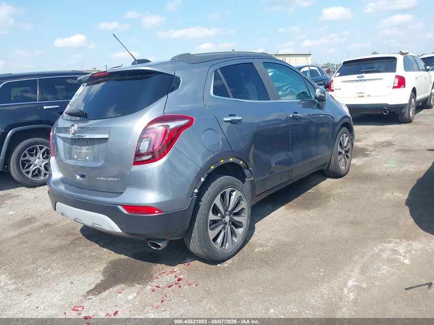 Vin: kl4cjcsm3kb871732, lot: 46330794, buick encore fwd essence 20194
