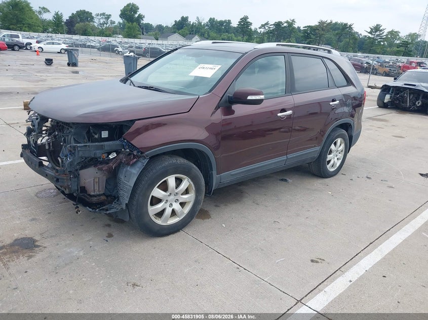 Vin: 5xykt4a16bg052891, lot: 46330806, kia sorento lx 20112