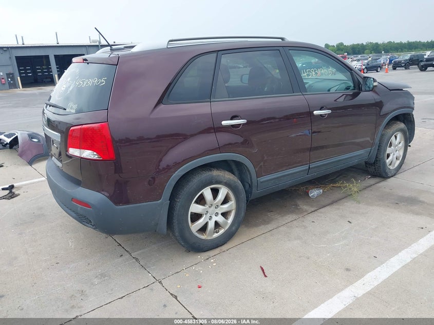 Vin: 5xykt4a16bg052891, lot: 46330806, kia sorento lx 20114
