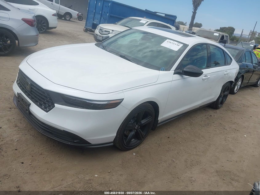 Vin: 1hgcy2f7xsa076409, lot: 46330831, honda accord hybrid sport-l 20252