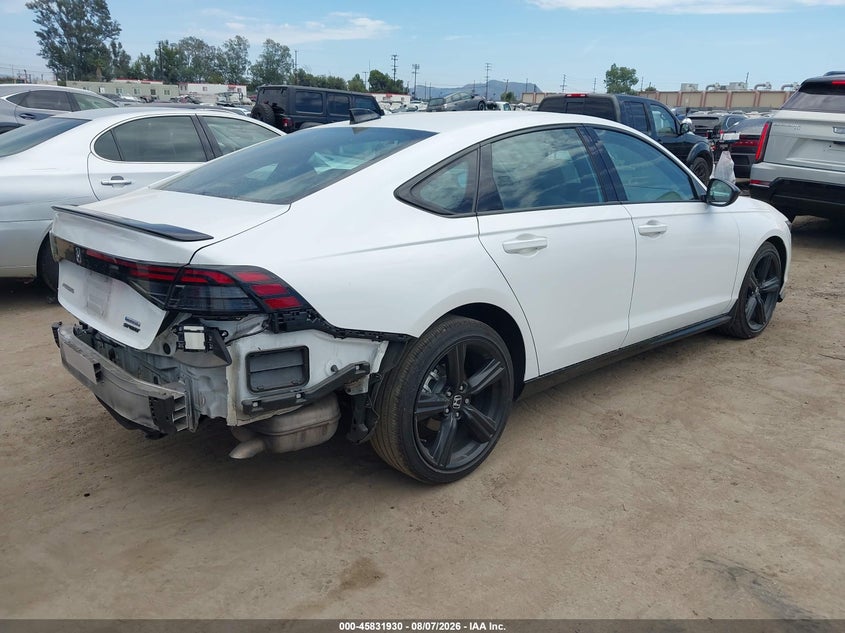 Vin: 1hgcy2f7xsa076409, lot: 46330831, honda accord hybrid sport-l 20254