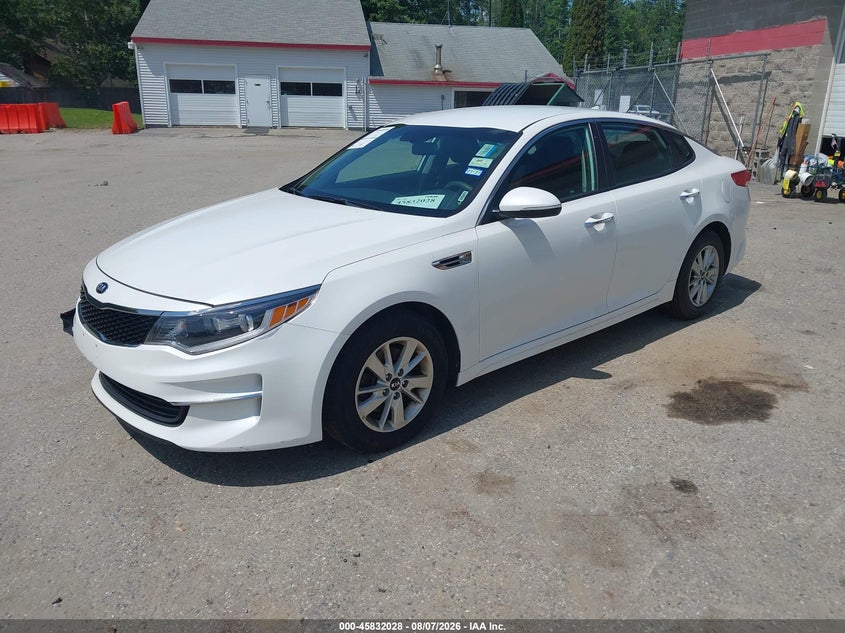 Vin: knagt4l39j5235985, lot: 46330929, kia optima lx 20182