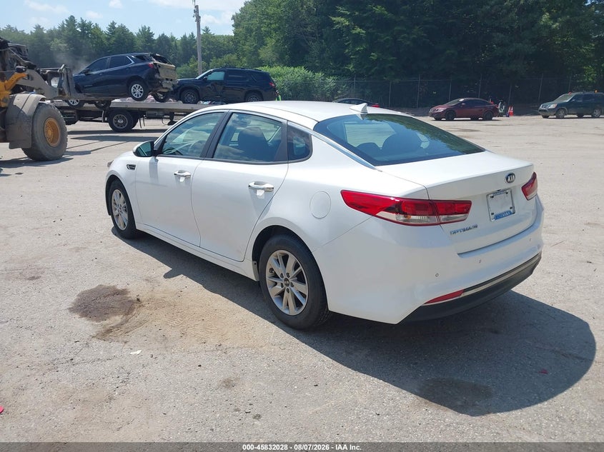 Vin: knagt4l39j5235985, lot: 46330929, kia optima lx 20183