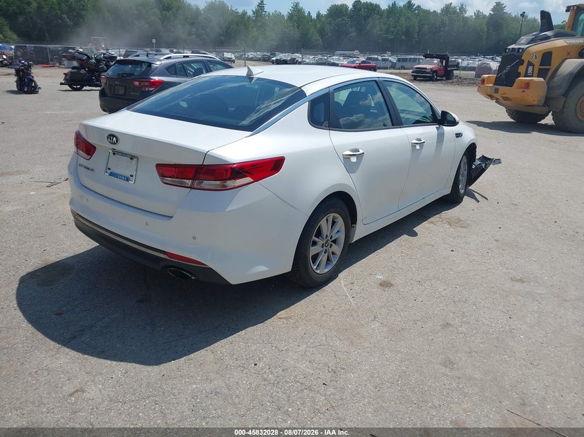 Vin: knagt4l39j5235985, lot: 46330929, kia optima lx 20184