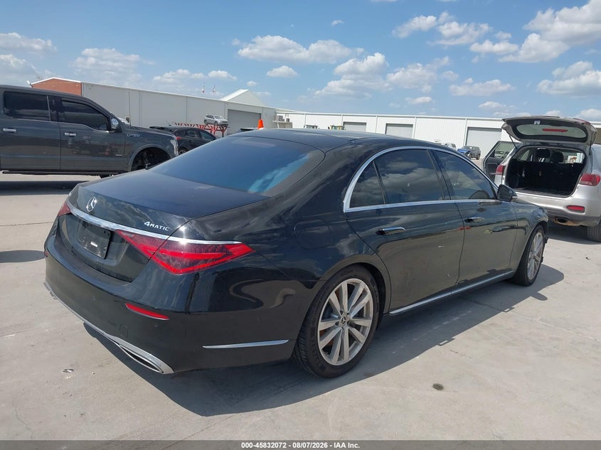 Vin: w1k6g6db8pa179127, lot: 46330973, mercedes-benz s 500 4matic 20234